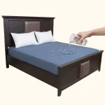 Premium Terry Cotton 100% Waterproof Fitted Mattress Protector (Grey)