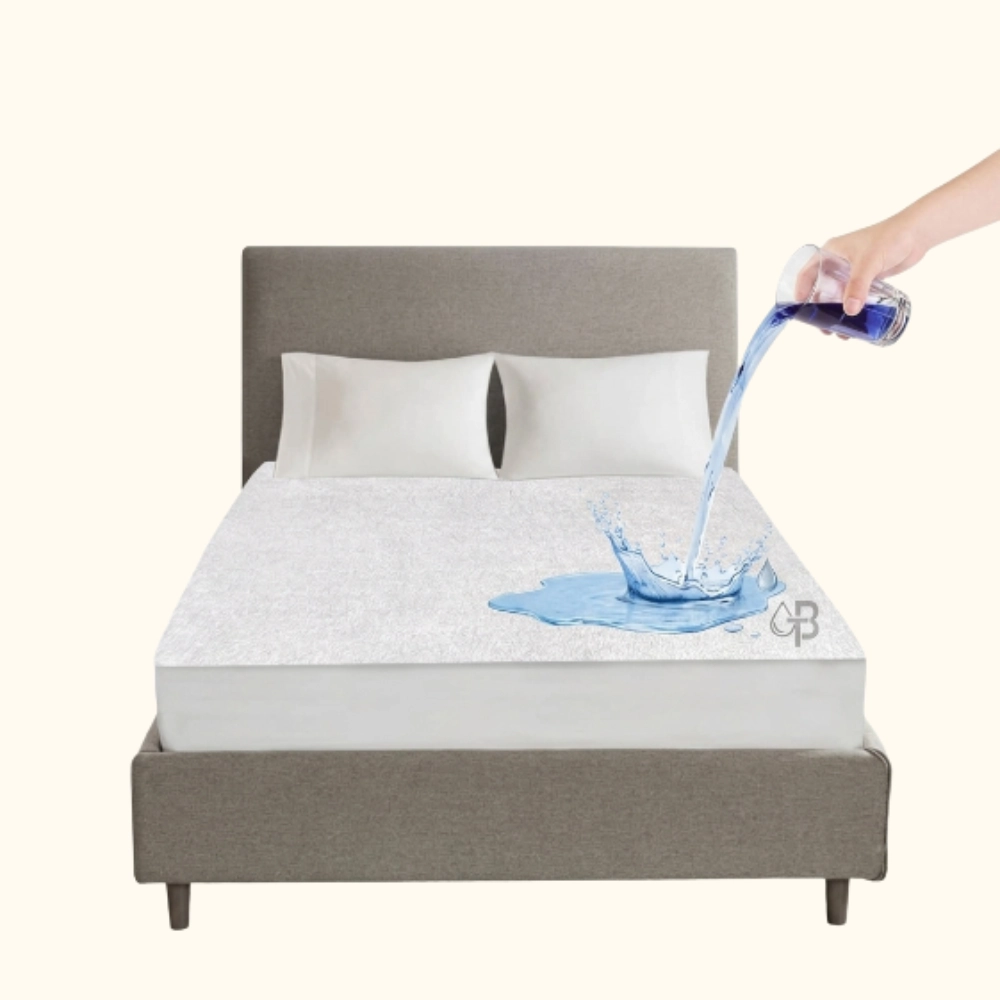 Export-Quality-Terry-Waterproof-Mattress-Cover-White.webp Premium Terry Cotton 100% Waterproof Fitted Mattress Protector (White) - Image 1