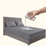 Waterproof Double Sided Zipper Mattress Cover (Grey)