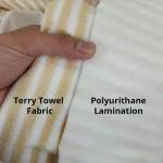 Terry Towel Waterproof Mattress Cover -copper Stripe - Image 2