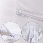 Waterproof Double Sided Zipper Mattress Cover (Maroon) - Image 2