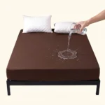 Terry Waterproof Mattress Cover - Brown